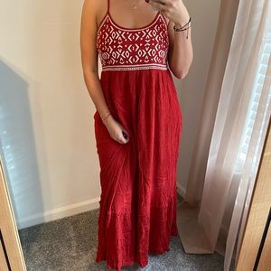 Burnt Orange maxi dress